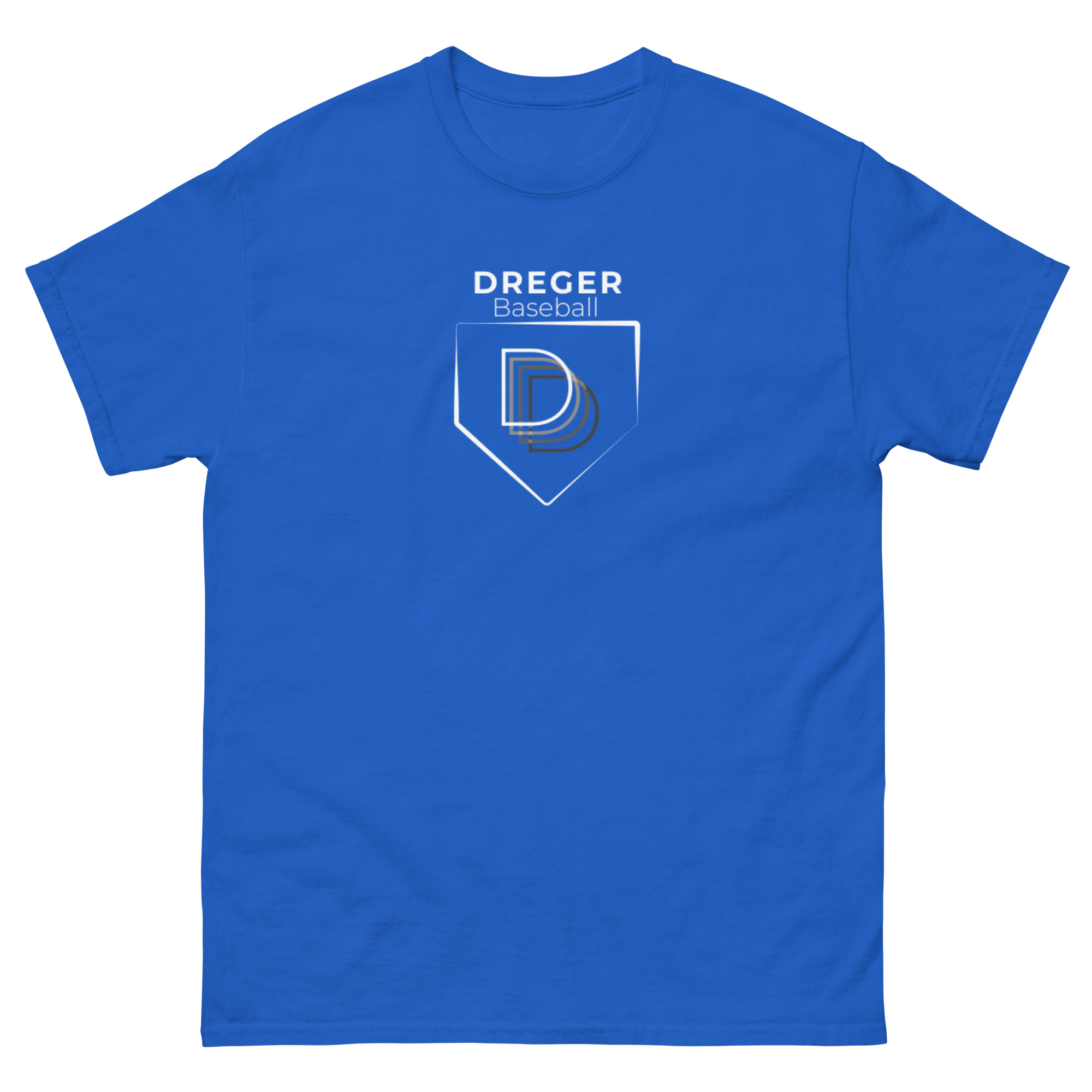 DREGER Baseball Classic Tee White Logo (Unisex)