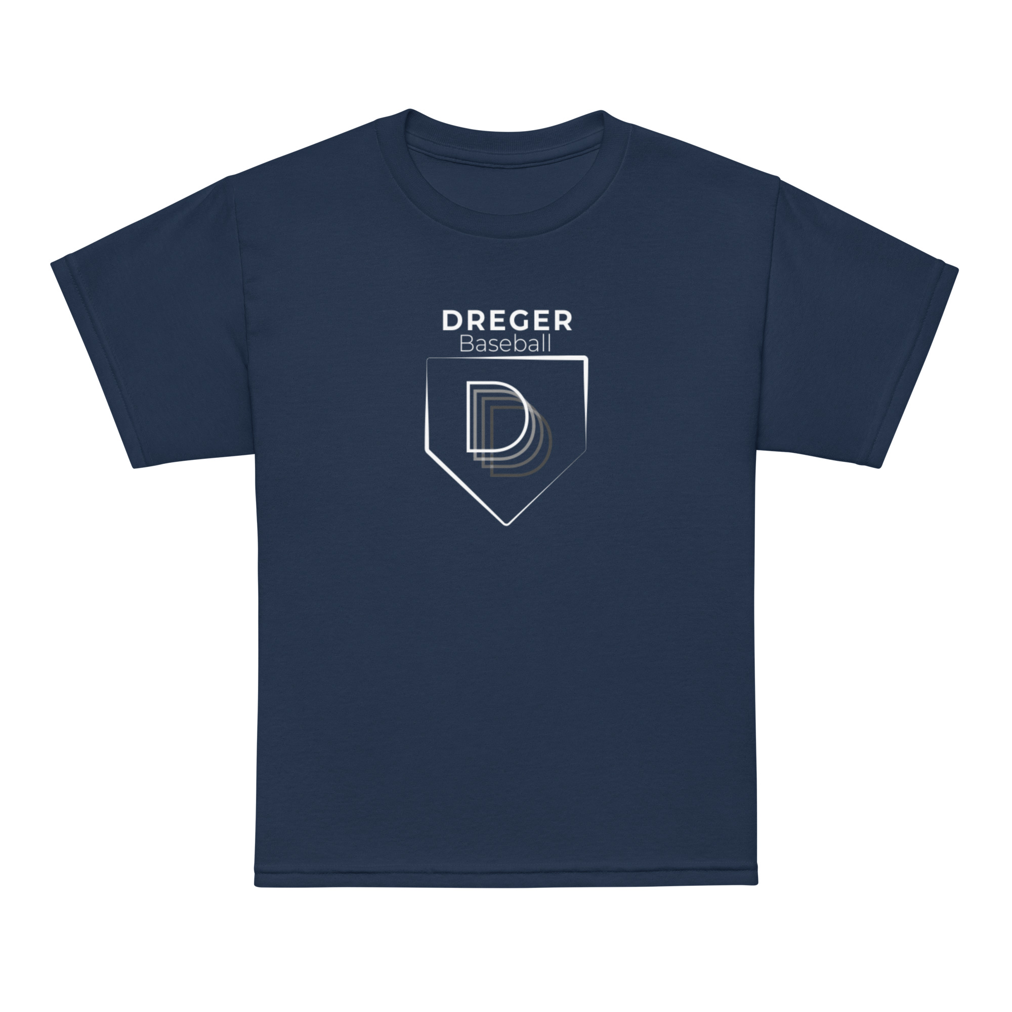 DREGER Baseball Youth Classic Tee White Logo